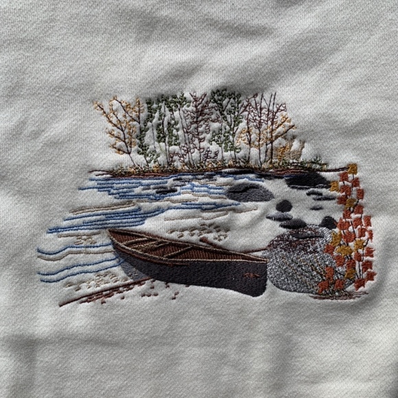 Cream Fall Soft Cozy Crew Neck Sweater - Picture 3 of 6